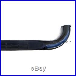 04-13 Colorado Canyon Crew Cab Black SS Running Boards Side Step Nerf Bar