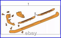 19-25 Chevy Silverado GMC Sierra 1500 4 Side Step Left Black Crew Cab OEM Round