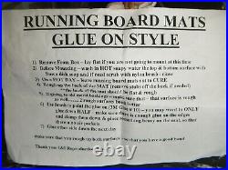 1935 36 Chevy Rubber Running Board Mats Includes Glue NEW