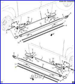 2-Courtesy LID Light Running Board Retractable Step Escalade ESV Suburban Yukon