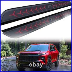 2 PCS Running Boards Fits for 2024-2026 Chevrolet Traverse Black Nerf Bar