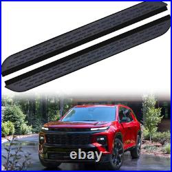 2 PCS Running Boards Fits for 2024-2026 Chevrolet Traverse Black Nerf Bar