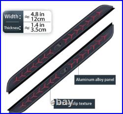 2 PCS Running Boards Fits for 2024-2026 Chevrolet Traverse Black Nerf Bar