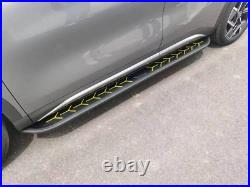 2 PCS Running Boards Fits for 2024-2026 Chevrolet Traverse Black Nerf Bar