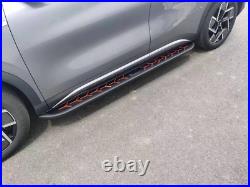 2 PCS Running Boards Fits for 2024-2026 Chevrolet Traverse Black Nerf Bar