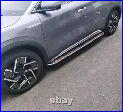 2 PCS Running Boards Fits for 2024-2026 Chevrolet Traverse Black Nerf Bar