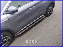 2 PCS Running Boards Fits for 2024-2026 Chevrolet Traverse Black Nerf Bar