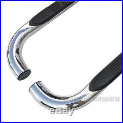 2002-2009 Chevy Trailblazer 3 S/S Running Board Side Step NERF Bar Chrome