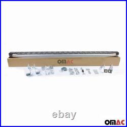 2007-2013 Chevrolet Silverado Running Boards Side Steps Silver & Black