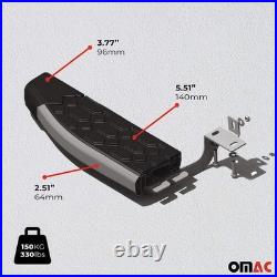 2007-2013 Chevrolet Silverado Running Boards Side Steps Silver & Black