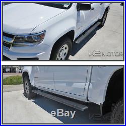 2015-2018 Chevy Colorado Canyon Crew Cab 5 Side Step Running Boards Rails Black