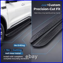 2PC Running Boards Side Steps Nerf Bar Fit Chevy Equinox 2025 2026 2027 Brackets