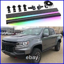2PCS Electric Running Boards W LED Light Fits For Chevrolet Colorado 2015-2022