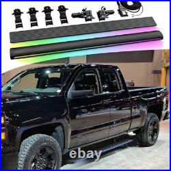 2PCS Electric Running Boards W LED Light Fits For Chevrolet Silverado 2019-2026
