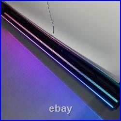 2PCS Electric Side Steps W Dual LED Light Fits For Chevrolet Silverado 2019-2026