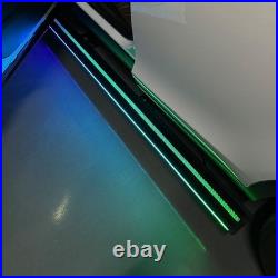 2PCS Electric Side Steps W Dual LED Light Fits For Chevrolet Silverado 2019-2026
