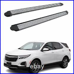 2PCS Fits for Chevrolet Equinox 2018-2024 running boards side steps bars