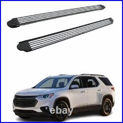 2PCS Fits for Chevrolet Traverse 2018-2023 running boards side steps bars