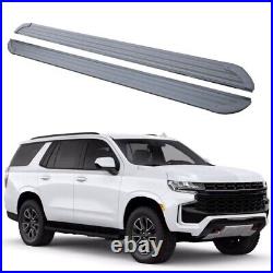 2PCS Fixed Running Boards Side Steps Nerf Bar Fits For Chevrolet Tahoe 2021-2024