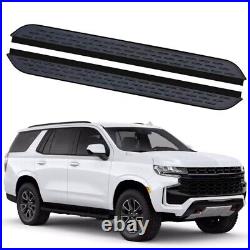 2PCS Fixed Running Boards Side Steps Nerf Bar Fits For Chevrolet Tahoe 2021-2024
