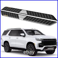 2PCS Fixed Running Boards Side Steps Nerf Bar Fits For Chevrolet Tahoe 2021-2024