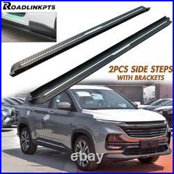 2PCS Fixed Side Steps Fit for Chevy Captiva 2021-2025 Running Boards Nerf Bars