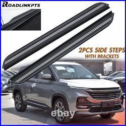 2PCS Fixed Side Steps Fit for Chevy Captiva 2021-2025 Running Boards Nerf Bars