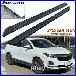 2PCS Fixed Side Steps Fit for Chevy Equinox 2018-2024 Running Boards Nerf Bar
