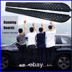 2PCS Running Board Fits for Chevrolet Tahoe 2020-2025 Side Steps Nerf Bar Black