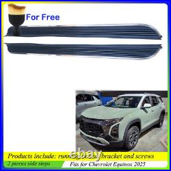 2PCS Running Board fits for Chevrolet Equinox 2025 Side Step Nerf Bars Protector
