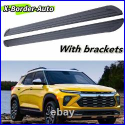 2PCS Running Boards Fit For Chevrolet Trailblazer 2021-2024 Side Steps Nerf Bars