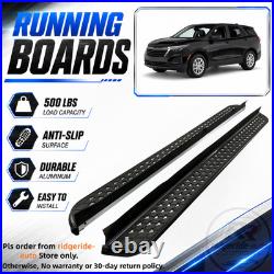 2PCS Running Boards Fit for Chevrolet Equinox 2018-2024 Side Steps Anti-Slip