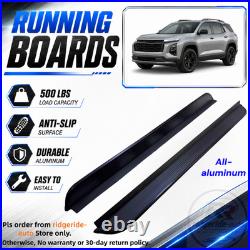 2PCS Running Boards Fit for Chevrolet Equinox 2025 2026 Side Steps Alu Anti-Slip