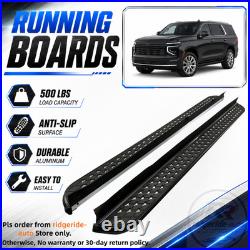 2PCS Running Boards Fit for Chevrolet Tahoe 2021-2026 Side Steps Anti-Slip