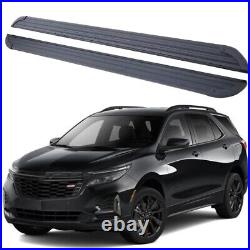 2PCS Running Boards Fits For Chevrolet Equinox 2018-2024 Side Step Nerf Bars ALU