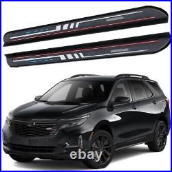 2PCS Running Boards Fits For Chevrolet Equniox 2018-2024 Side Step Nerf Bars ALU