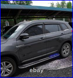 2PCS Running Boards Fits For Chevy Equinox 2018-2024 Side Step with LED Light