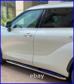 2PCS Running Boards Fits For Chevy Equinox 2018-2024 Side Step with LED Light