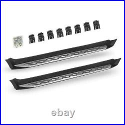 2PCS Running Boards Side Step Nerf Bars Fits For Chevrolet Equinox 2018-2024 Alu