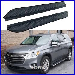 2PCS Running Boards Side Step Nerf Bars Fits For Chevrolet Traverse 2018-2023