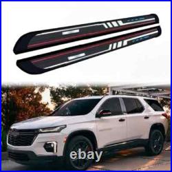 2PCS Running Boards Side Step Nerf Bars Pedal fits for Chevy Traverse 2018-2023