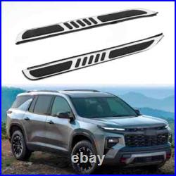 2PCS Running Boards Side Step Nerf Bars Pedal fits for Chevy Traverse 2018-2023