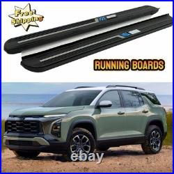 2PCS Running Boards Side Step Nerf Bars Pedals Fits Chevrolet Equinox 2025 2026