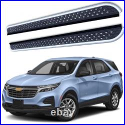 2PCS Running Boards Side Step Nerf Bars Pedals For Chevrolet Equinox 2018-2024