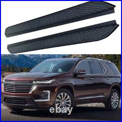 2PCS Running Boards Side Step Nerf Bars Pedals For Chevrolet Traverse 2018-2023