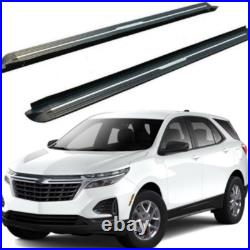 2PCS Running Boards Side Steps Bars Fits fFor Chevrolet Equinox 2018-2024 Black