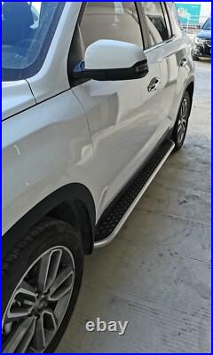 2PCS Running Boards Side Steps Fit Chevy Captiva 2019-2025 Fixed Nerf Bars Pedal