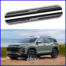 2PCS Running Boards Side Steps Fit Chevy Equinox 2018-2024 Fixed Nerf Bars Pedal