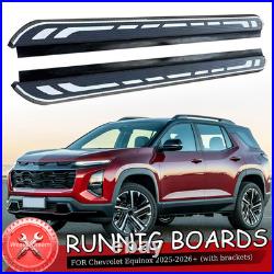 2PCS Running Boards Side Steps Fit For Chevrolet Equinox 25+ Nerf Bar side steps