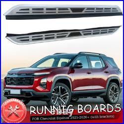 2PCS Running Boards Side Steps Fit For Chevrolet Equinox 25+ Nerf Bar side steps